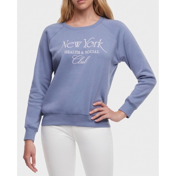Wildfox Tops - Wildfox $98MSRP NYC Blue Graphic Sweatshirt Pullover Large